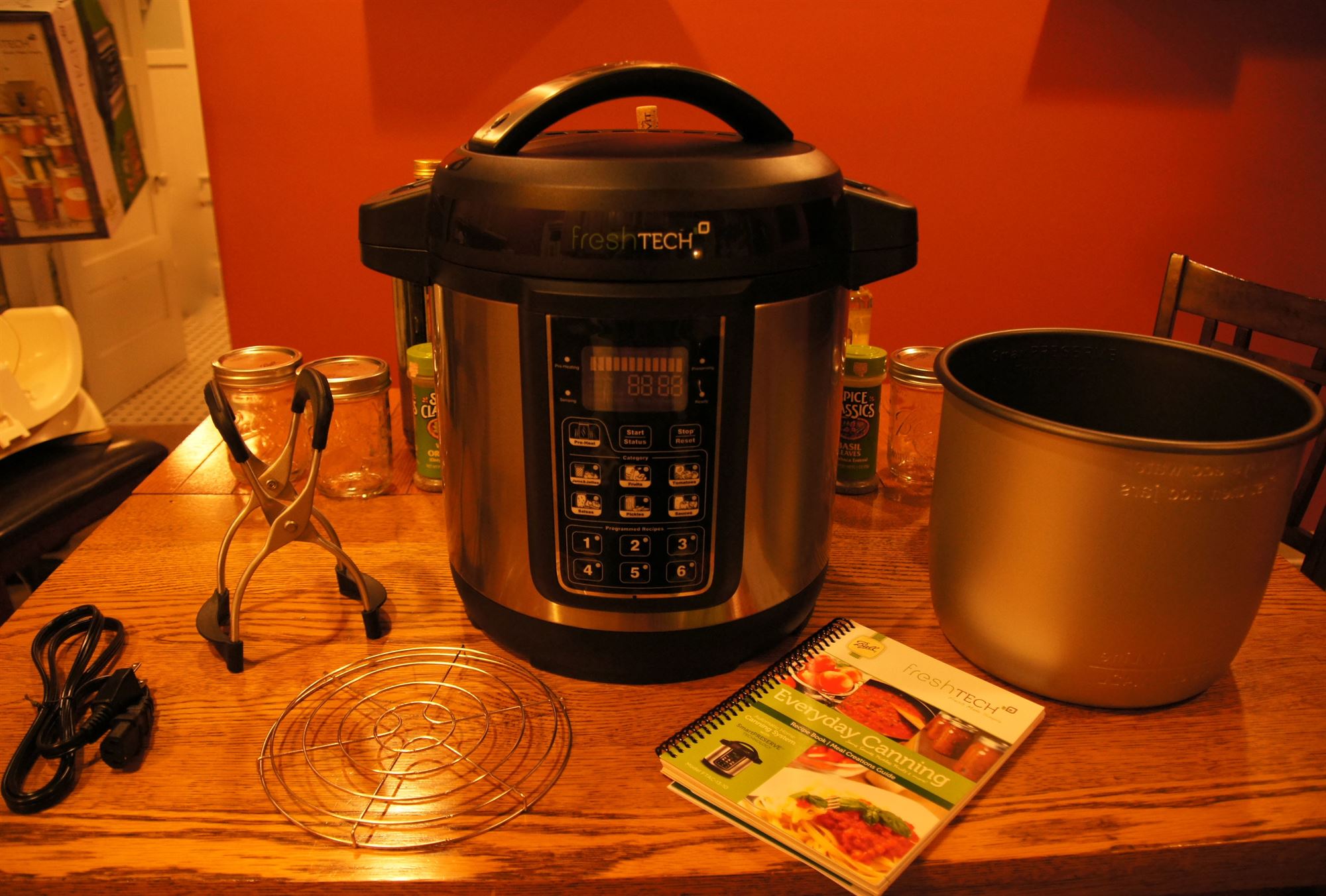 The Ball freshTECH Automatic Home Canning System was complete with a cookbook!