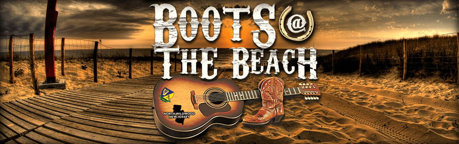boots at the beach