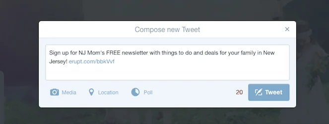 mailchimp twitter