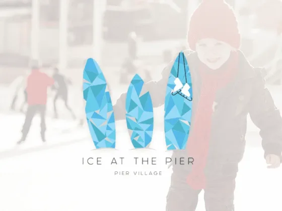 ice rink at pier village