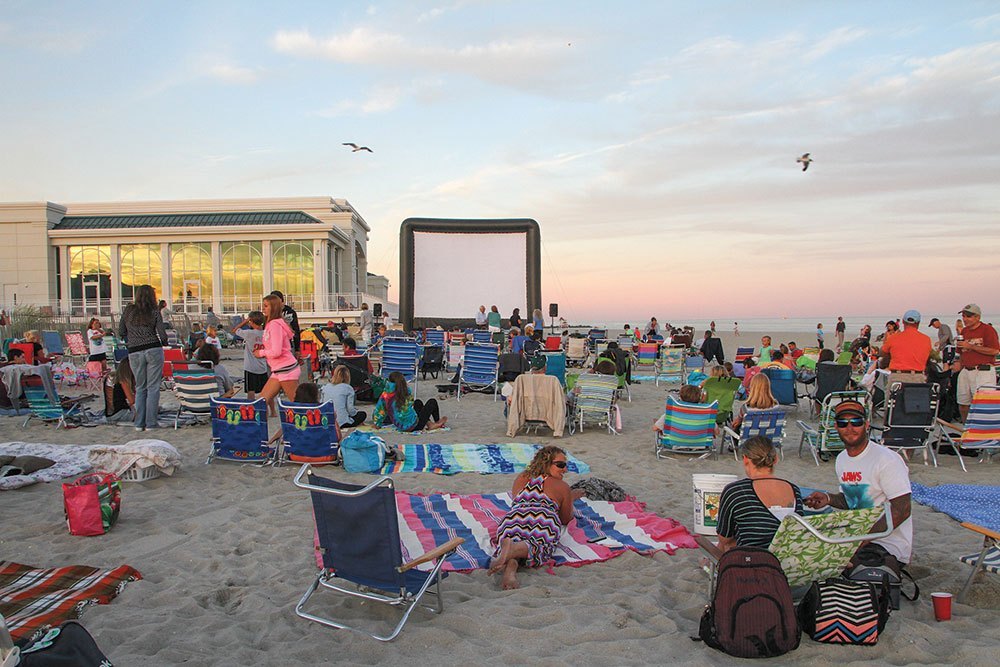 movies on the beach, cape may, nj movies on the beach
