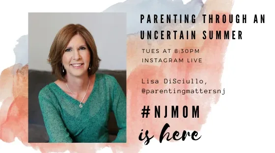 nj mom instagram IG live lisa disciullo parenting matters nj