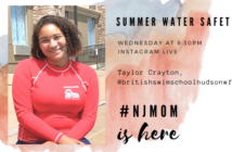 nj mom water safety tips summer instagram live british swim school Hudson waterfront