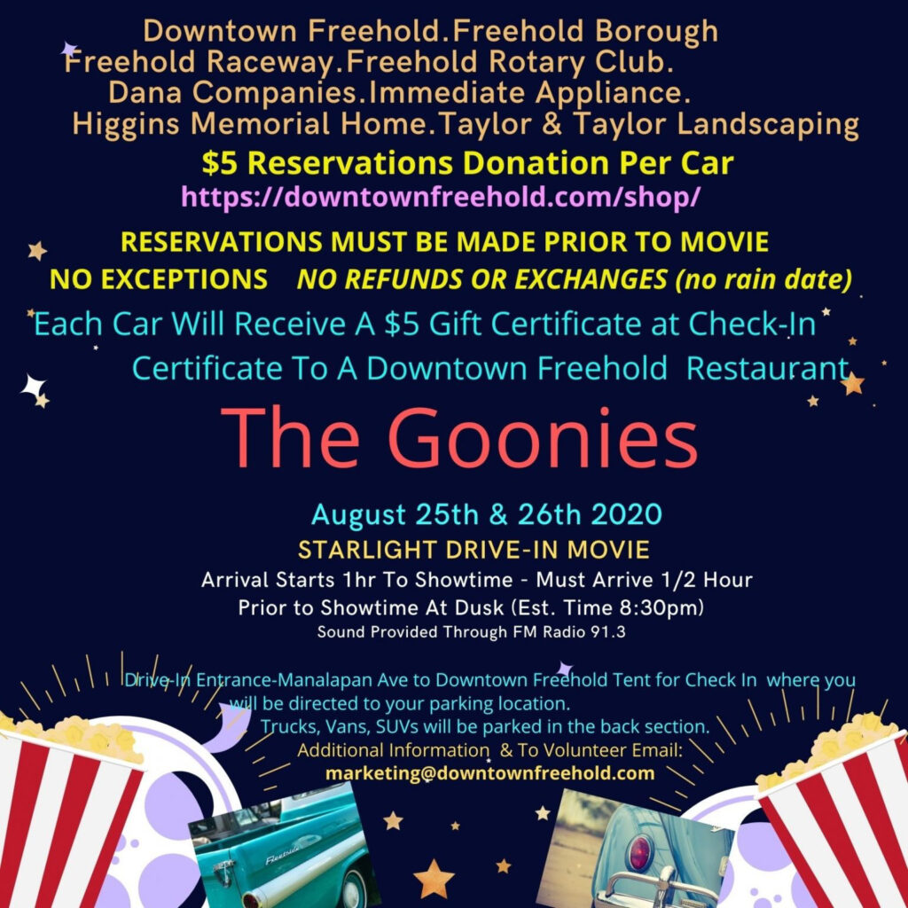 Starlight DriveIn Family Movie Night The Goonies NJMOM
