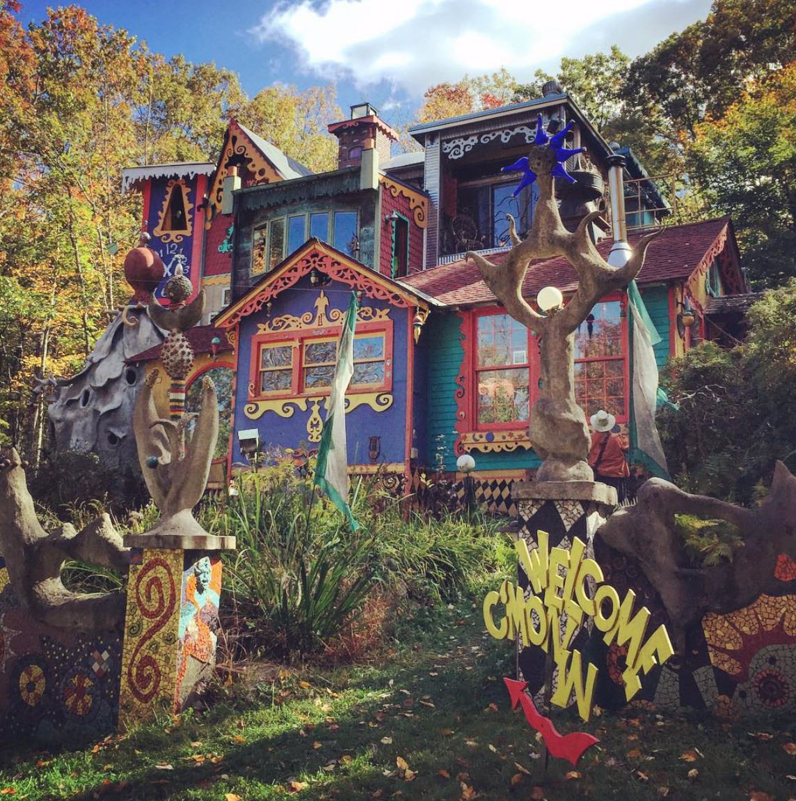 colorful house in the woods Luna Parc nj 