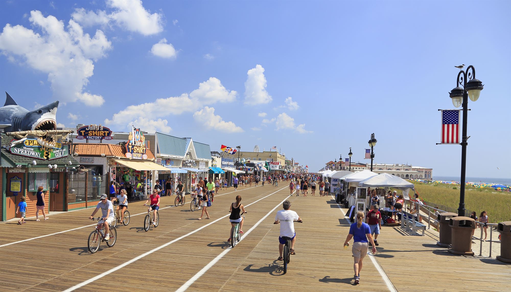 Jersey Shore Beach Boardwalk