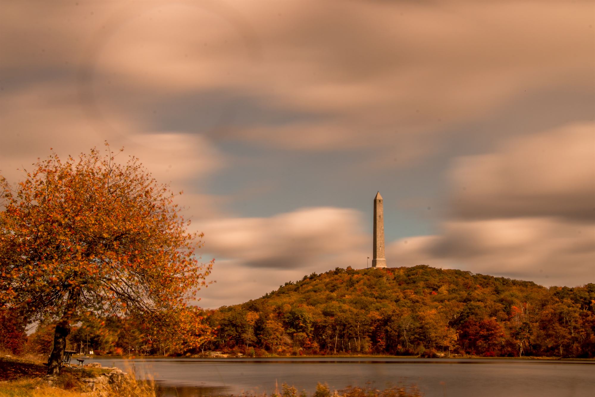 fall colors in New Jersey High Point State Park New Jersey nj mom