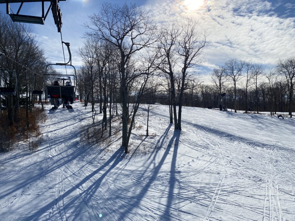 Jack Frost Ski Resort sun