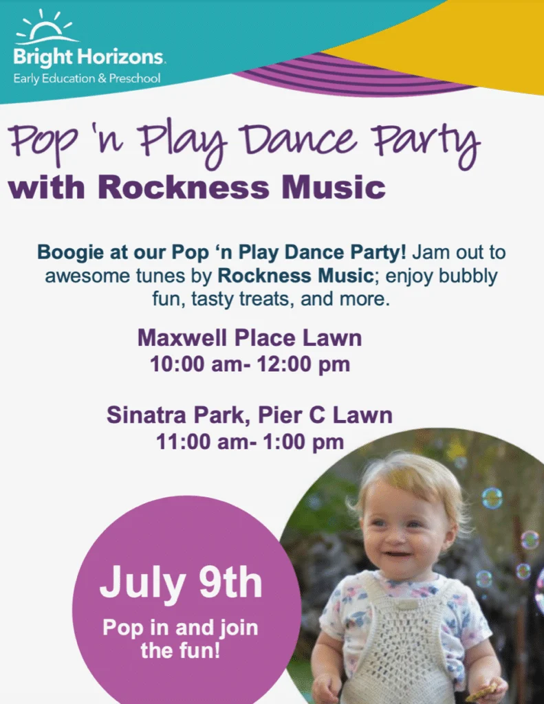 Pop n' Play Dance Party Bright Horizons NJ Mom