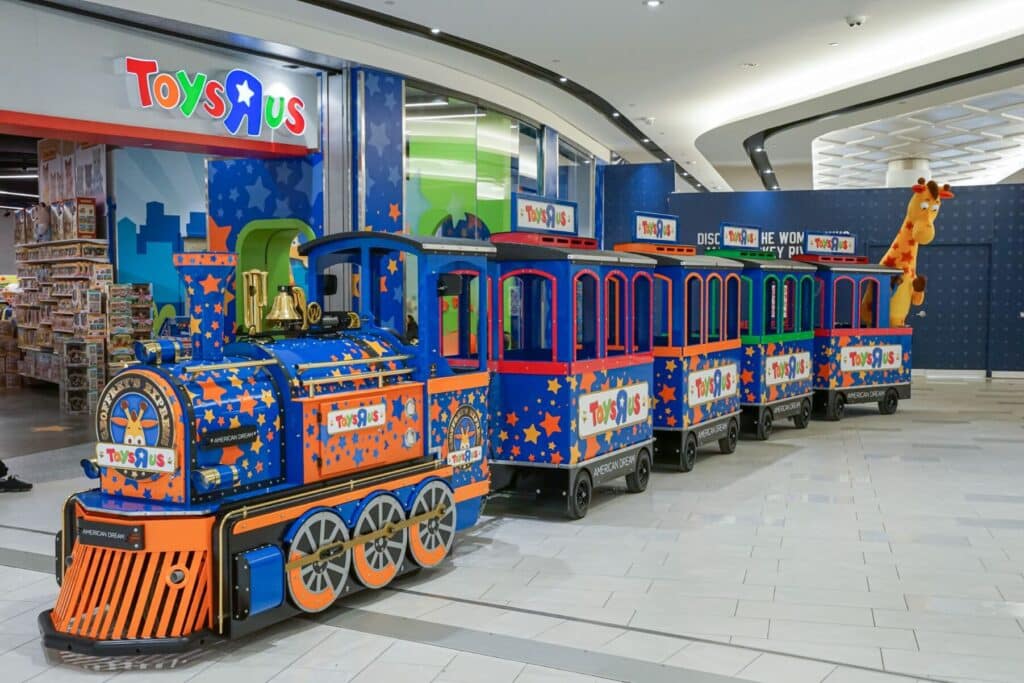 American Dream Mall train