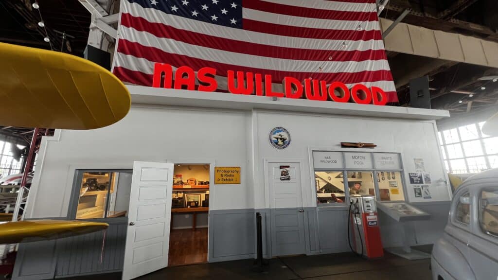 naval air station museum sign