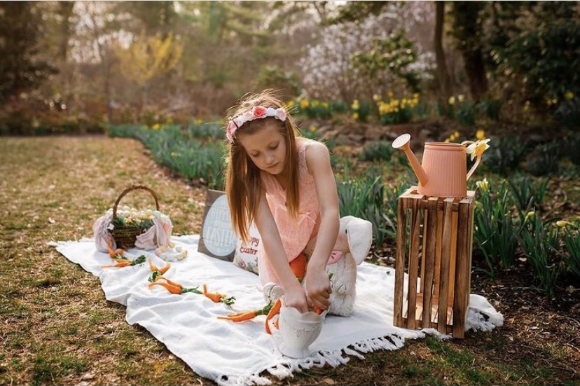 spring photo picnic nj mom