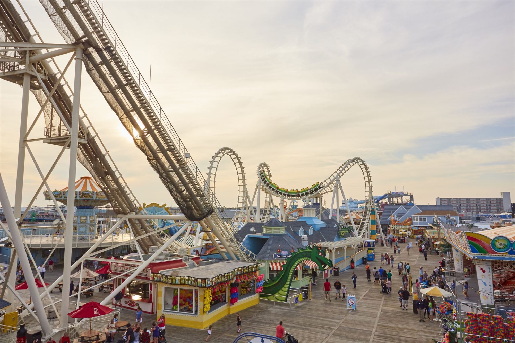 Morey's Piers in Wildwood Boardwalk in New Jersey