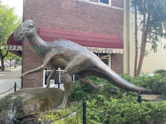 Dinosaurs in NJ Haddonfield Haddy nj mom