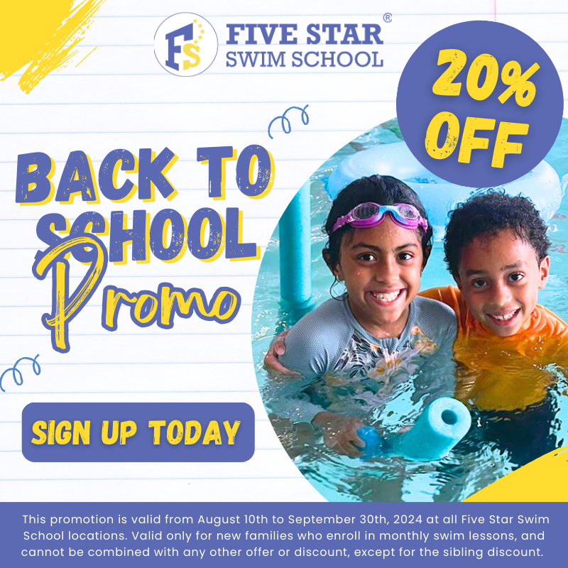 Back to school in New Jersey Five Star Swim School nj mom