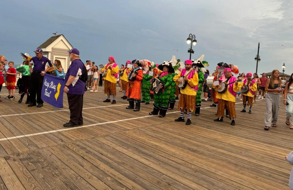 Ocean City Boardwalk mummers nj mom