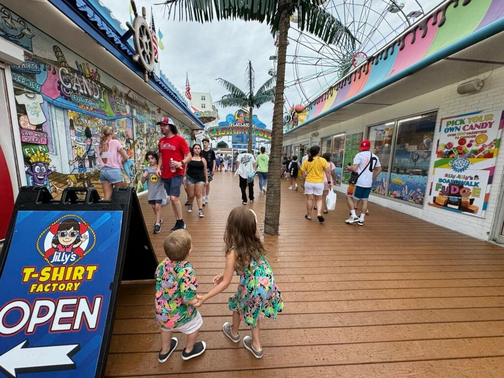 Ocean City boardwalk Jilly's nj mom