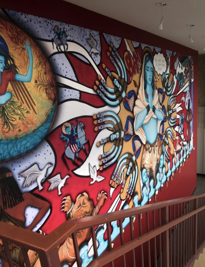 Montclair Art Museum stairs nj mom