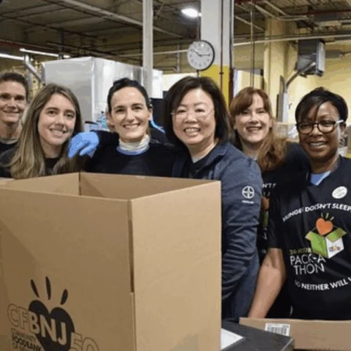 Community Food Bank of NJ box nj mom