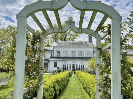 Morven Garden and Museum trellis nj mom