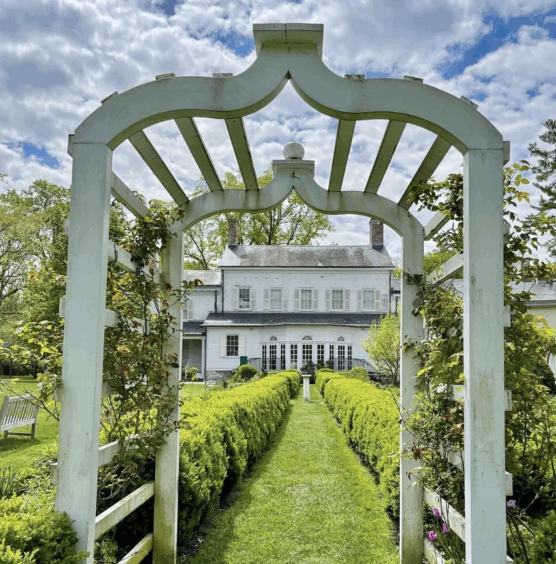 Morven Garden and Museum trellis nj mom