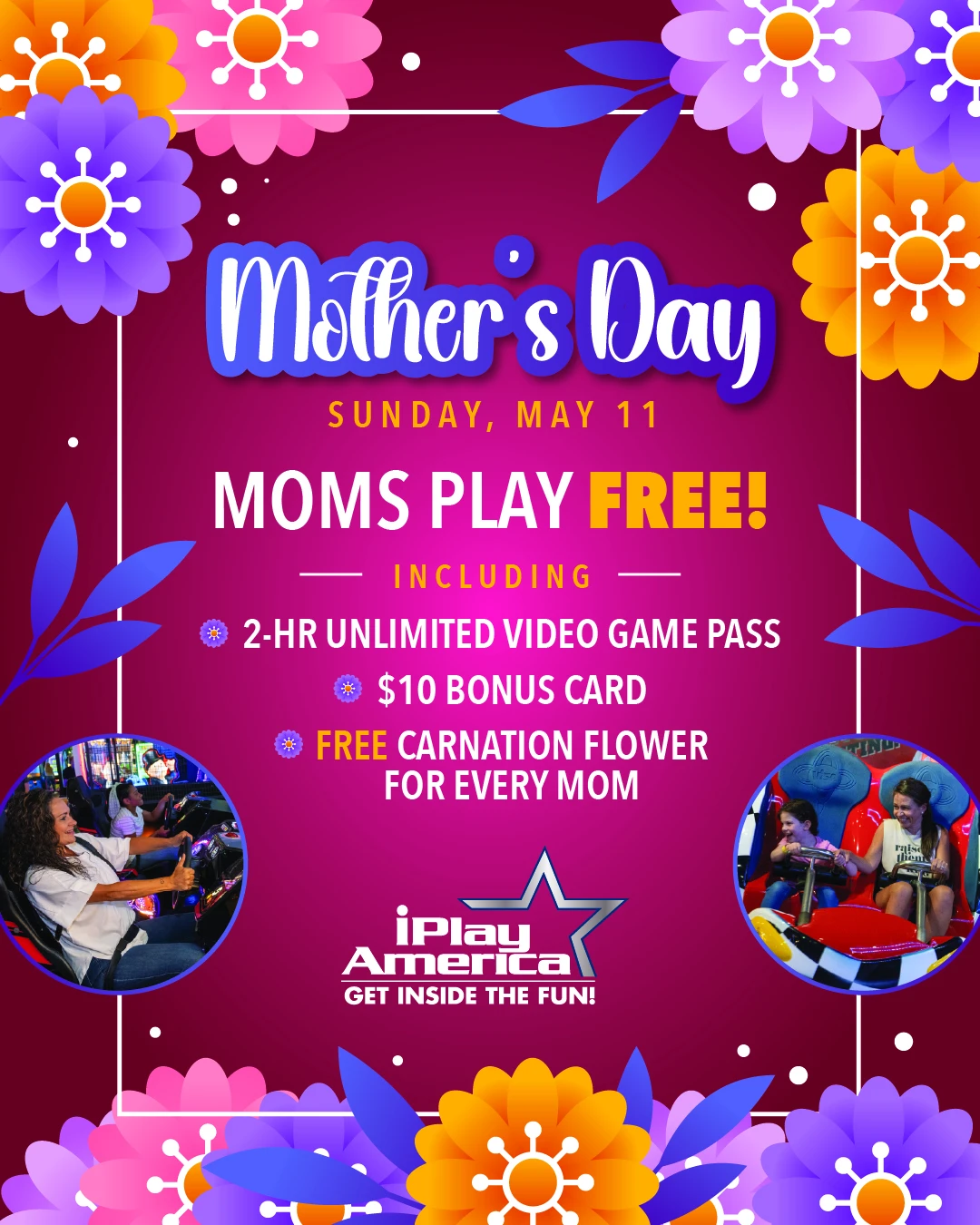 Moms Play FREE This Mother’s Day!