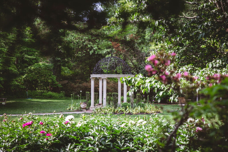 Sayen House & Gardens dome nj mom