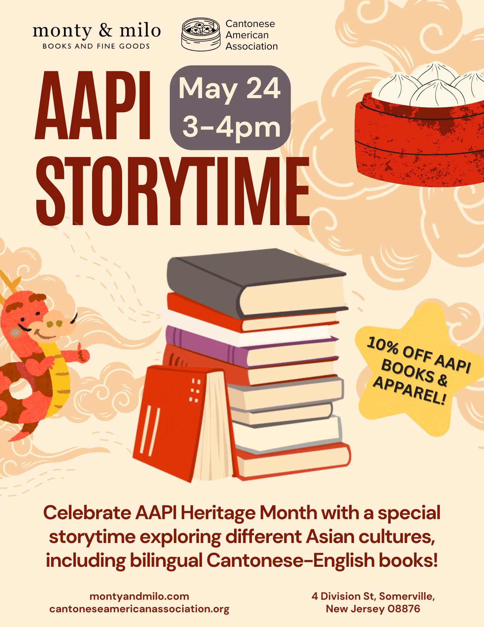 AAPI Storytime at Monty and Milo