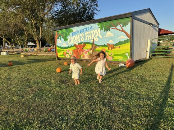 Carm's Farm sign 2 nj mom