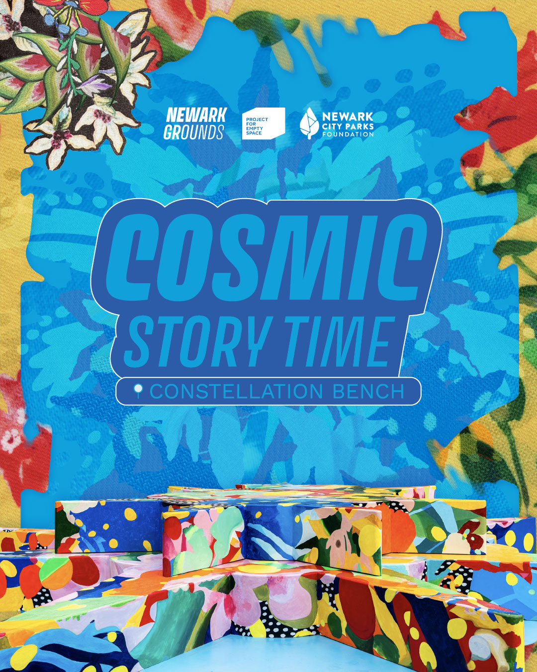 Newark Grounds | Cosmic Story Time x Constellation Bench (Featuring Le Petit Prince)
