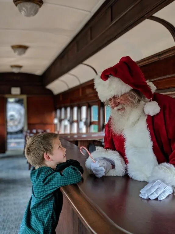 Railroad Santa nj mom