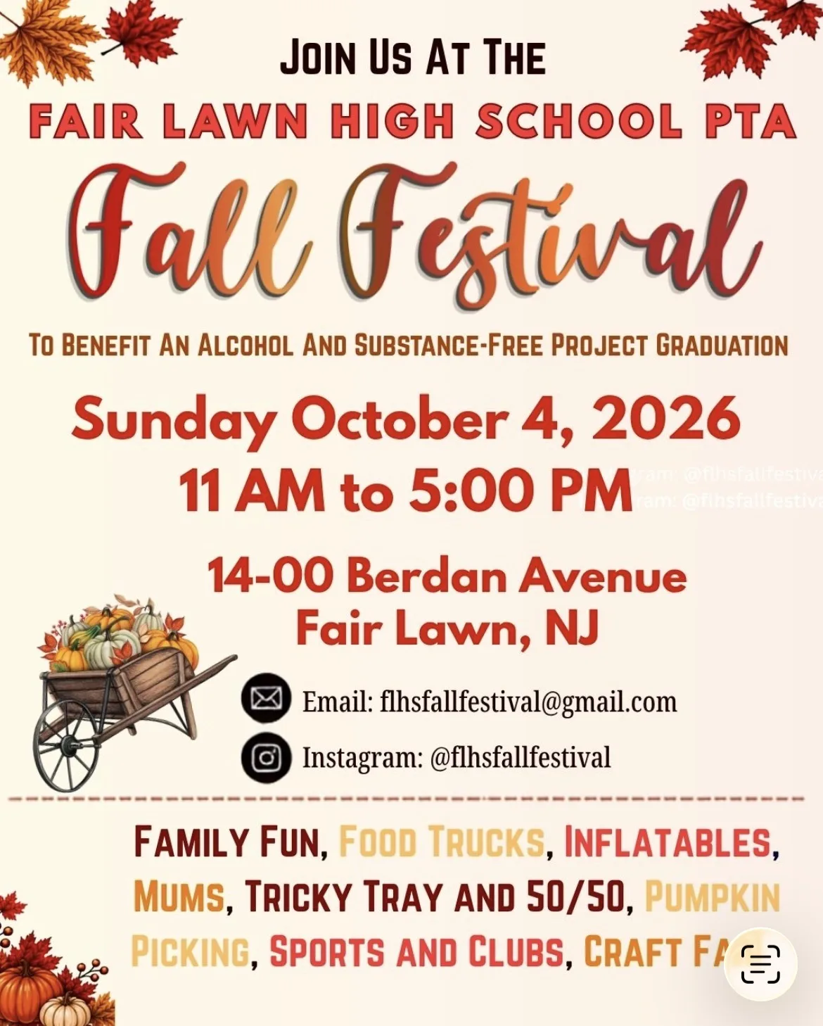 Fair Lawn High School PTA fall festival
